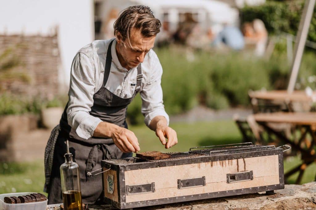 Adam Banks chef at Treseren Cornwall supper club