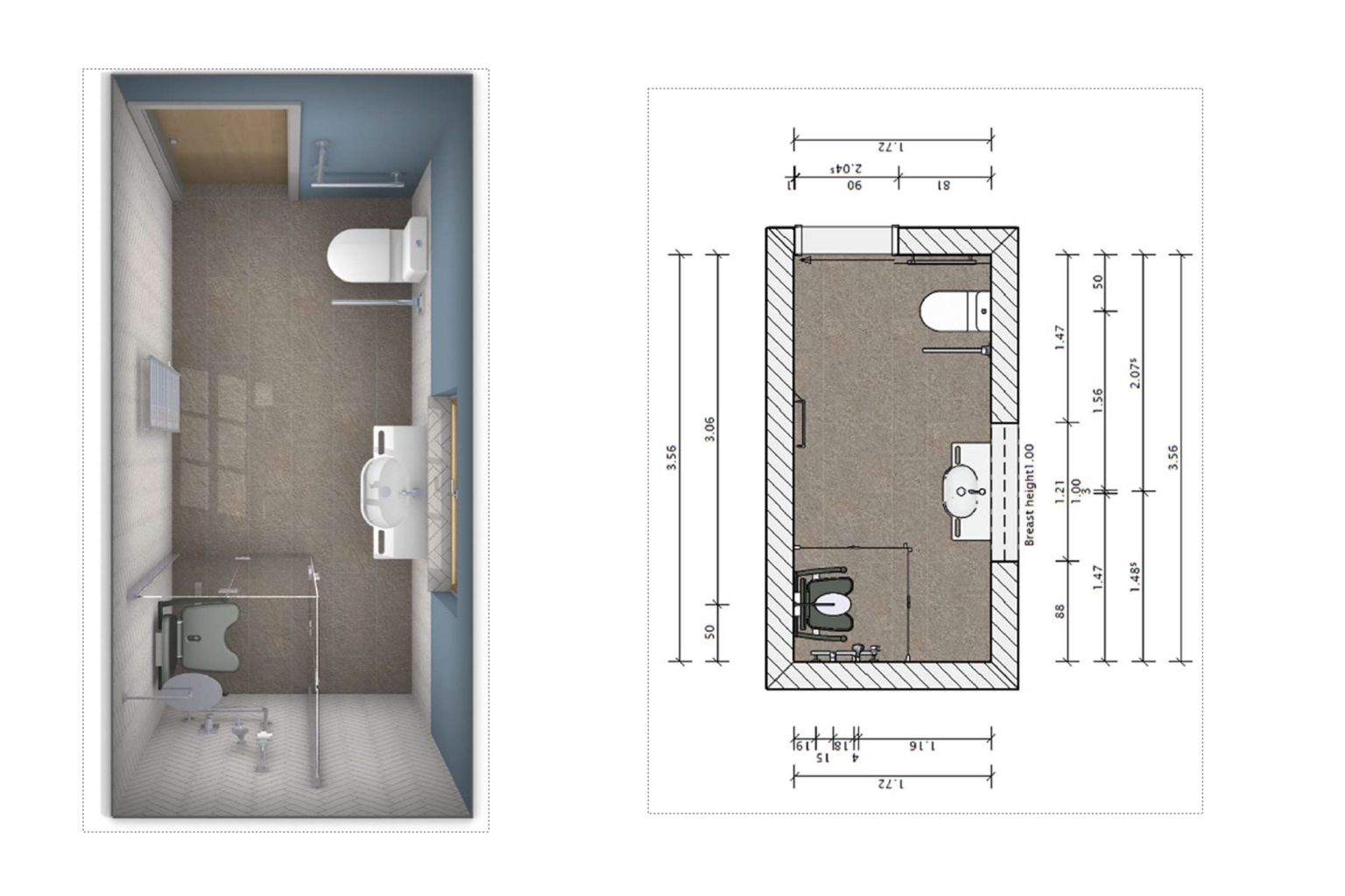 Wheelchair Accessible Wedding Venue | Wet Room Upgrade - Treseren