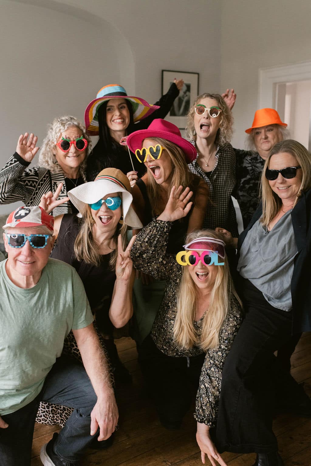 treseren wedding team taking photo with Flicksbox for small weddings