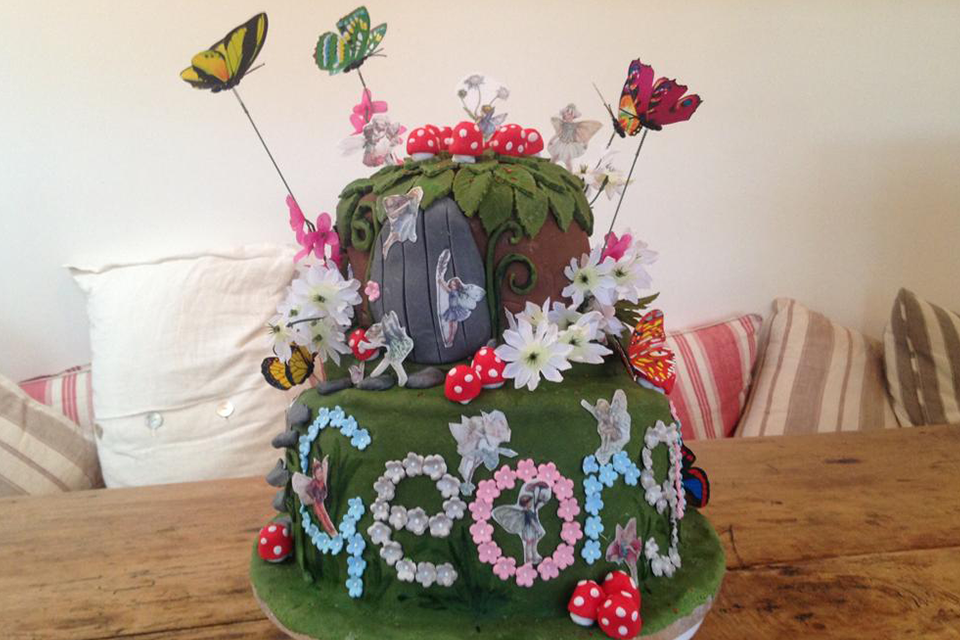 fairy garden birthday cake