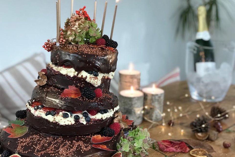 tiered celebration chocolate cake